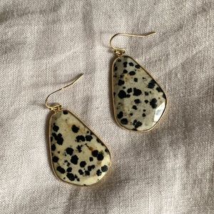 Anthropologie speckled stone earrings